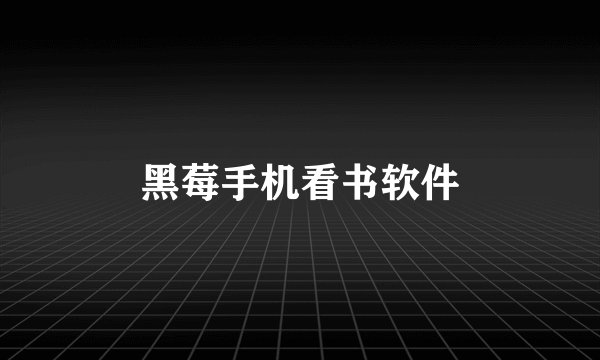 黑莓手机看书软件