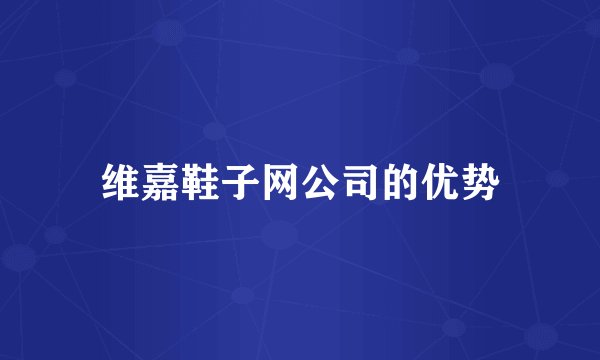 维嘉鞋子网公司的优势