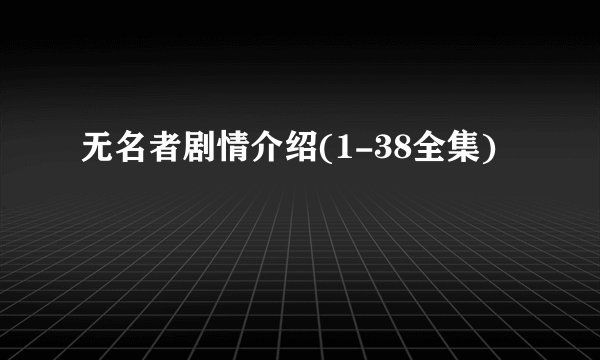 无名者剧情介绍(1-38全集)