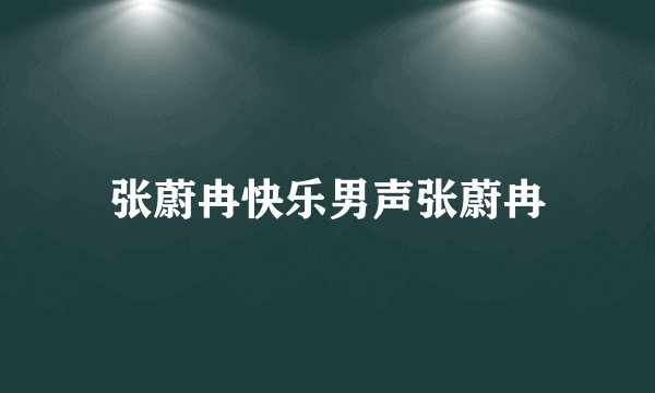 张蔚冉快乐男声张蔚冉