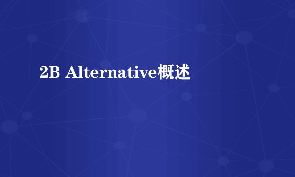 2B Alternative概述