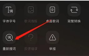 qq投屏音乐怎么没有歌词