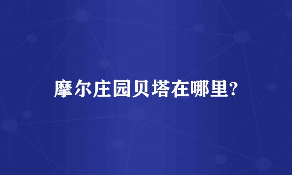 摩尔庄园贝塔在哪里?