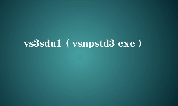 vs3sdu1（vsnpstd3 exe）