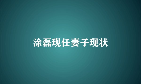 涂磊现任妻子现状