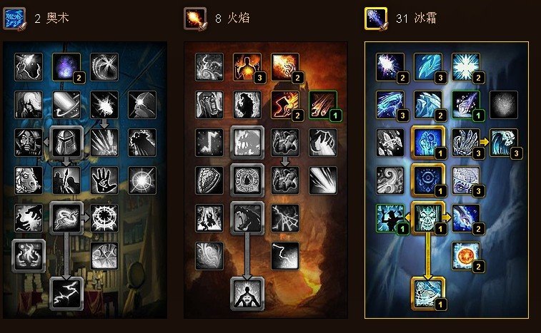 魔兽世界4.3法师PVP天赋