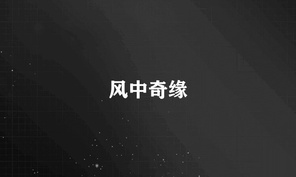 风中奇缘