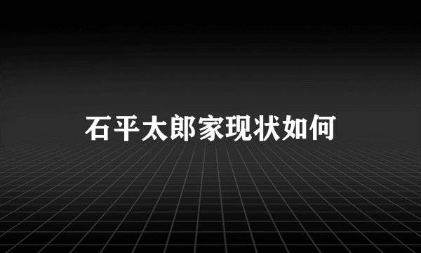石平太郎家现状如何