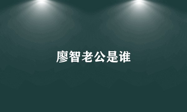 廖智老公是谁