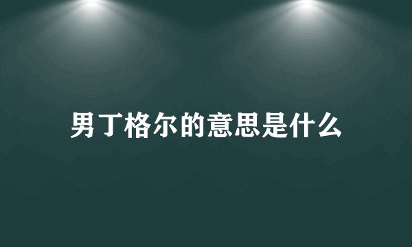 男丁格尔的意思是什么