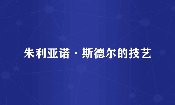 朱利亚诺·斯德尔的技艺