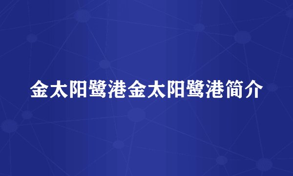 金太阳鹭港金太阳鹭港简介