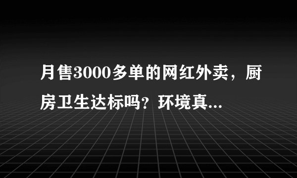 月售3000多单的网红外卖，厨房卫生达标吗？环境真的看吐了？