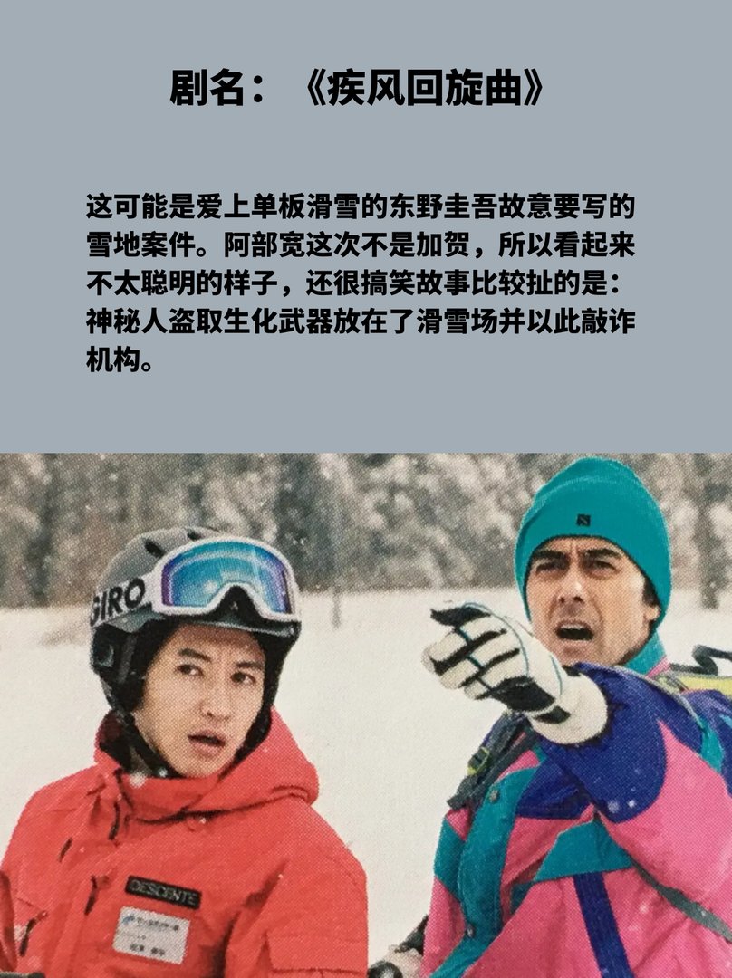 东野圭吾早期悬疑推理剧推荐