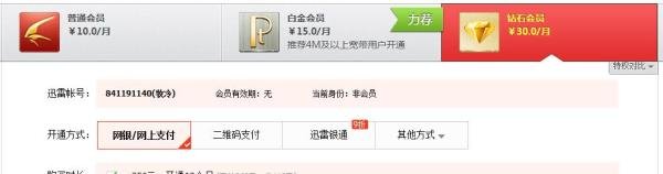 迅雷开通会员多少钱