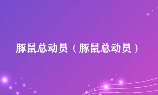 豚鼠总动员（豚鼠总动员）