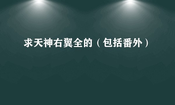 求天神右翼全的（包括番外）